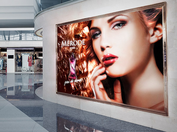 Backlit display printing